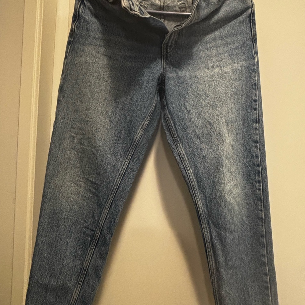 Topshop Light Blue Straight Jeans - Picture 1 of 2